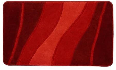 Kleine Wolke Badteppich Ocean Granat 70 x 120 cm | OEKO-TEX zertifiziert, für Fußbodenheizung, maschinenwaschbar, 100% Polyacryl