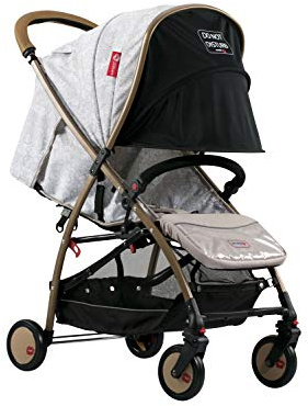 Baciuzzi, passeggino leggero, pieghevole compatto con chiusura lampo semplice e pratica ad una mano, passeggino accessoriato, traspirante, BX Frà Gold