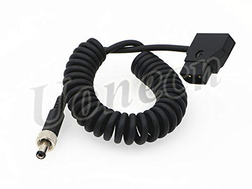 Uonecn for Anton Bauer Power Tap D-Tap to 2.1 5.5mm Lock DC Spring Power Cable for Video Devices PIX-E7 7 Touchscreen Display Hollyland Mars 400s