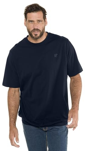 JP 1880 Herren große Größen Übergrößen Menswear L-8XL T-Shirt, Bauchfit, Basic, Halbarm, XXL bis 10XL dunkel Marine XXL 712616730-XXL