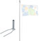 Vispronet® Mobiler 6,20 m Alu-Fahnenmast Economy ✓ versch. Bodenelemente ✓ Mast Ø 50 mm ✓ 5-teiliges Stecksystem ✓ für Fahnen & Flaggen (Standfuß Economy)