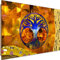 Feeby Dekobild Baum Deko Wand Kunstdruck Jugendstil Klimt Orange 60x40 cm