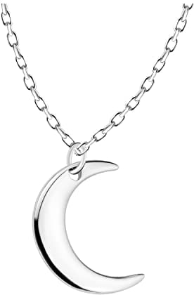 Sofia Milani - Damen Halskette 925 Silber - Mond Anhänger - 50241