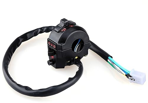 Motorrad Linke Schalter Lenker Control Horn Blinker Licht Hallo Lo Strahl Schwarz 7 / 8inch