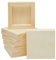 6-Pack of Natural Unfinished Wooden Paint Panel Boards, 10.2 x 10.2 cm