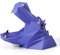 HAUCOZE Nilpferd Keksdose Arts Skulptur Modern Figuren Statue Tier Geschenk Dekor Polyresin Violett 18cm