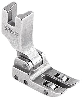 AMONIDA Pied-de-biche, 1 pc Machine à Coudre Industrielle Rouleau Pied-de-biche Couture PVC Cuir Tissu (Acier)