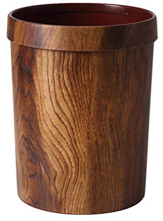 Garneck Papelera de Madera Papelera de Papelera Vintage Papelera Contenedor de Basura para El Hogar Oficina Baños Polvillos