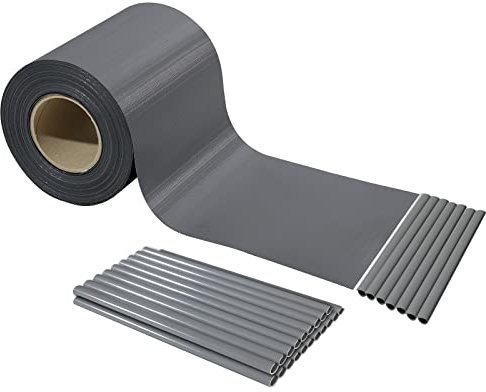 CCLIFE Sichtschutz Zaun PVC Sichtschutzstreifen 35m 50m mit Clips Zaunsichtschutz UV-Schutz Blickdicht Zaunfolie Windschutz Wasserdicht
