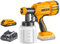 INGCO Cordless Paint Sprayer Lithium-Ion Fence Paint Sprayer Electric Paint Spray Gun for Walls, Ceilings, Fencings 20V 800ML 40DIN-s CSGLI20402-8