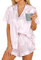 Hotouch Pigiama per Donna 2 Pezzi Pigiama da Casa Leggero T-Shirt Pigiama Rosa S