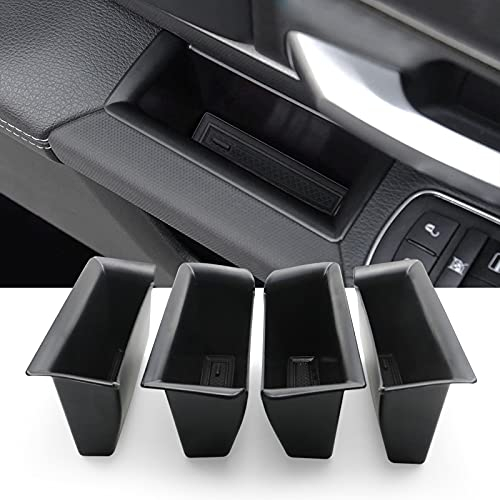 YEE PIN Für Dodge RAM 1500 mk5 2019-2025 Autotür Zubehör Aufbewahrungsbox Organizer Konsole Seitentasche Speichern Kleine Veränderung (Schwarz)