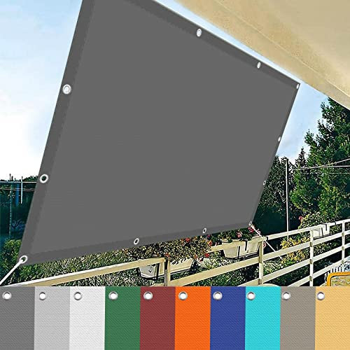 Toldo Vela de Sombra 1.2 x 1.4 m 99% de Sombra, Ligera y Duradera Toldos Exterior Sombrilla Vela con Cuerdas para Exteriores, Verano, Patio, Playa, Gris Oscuro