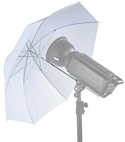 Weißer Blitzschirm, Weißer Blitzschirm 33 Zoll Durchscheinender Weißer Weicher Regenschirm für Fotostudio-Blitzlichtdiffusor Softlight
