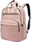 College Bookbag, 17,3 pollici zaino portatile donne, anti furto Business Bagpack con porta USB, resistente all'acqua di viaggio di grande capacità rosa zaini del computer per il lavoro