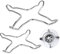 2 PCS Gas Hob Pan Support Trivet Gas Stove Top Grates Stainless Steel Stove Top Hob Coffee Maker Pot Support Rack with Trivets for Woks