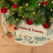 Wanapix | Personalisierter Weihnachtsbaumrock mit Name | Weihnachtsbaum-Teppich | Weihnachten Deko | Panama-Stoff | Rund 90 cm Ø | Weihnachtskranz