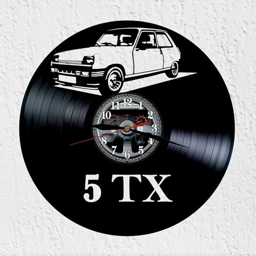 VINY WOODY Oldtimer Französisch Auto Silhouette Vinyl Disc Uhr