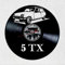 VINY WOODY Oldtimer Französisch Auto Silhouette Vinyl Disc Uhr