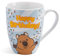 NICI 49496 Tasse Happy Birthday! 310ml 10x8cm blau mit Banderole