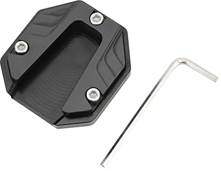 Motorcycle Side Stand Plate Pad, Kickstand Extender Foot Side Stand Anodic Oxidation Coloring High Strength Kickstand Pad Plate Support Accessory for Outdoor Surface