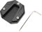 Motorcycle Side Stand Plate Pad, Kickstand Extender Foot Side Stand Anodic Oxidation Coloring High Strength Kickstand Pad Plate Support Accessory for Outdoor Surface