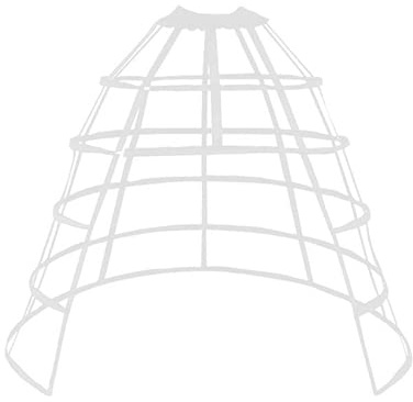 SSDH 5 Hoop Vintage Crinoline Cage Pannier Skirt Victorian Bustle Baroque Dress Petticoat Underskirt Costume
