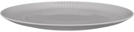 Seltmann Weiden Amina Silbergrau Speiseteller, 28 cm, Runder Essteller mit dezentem Relief-Muster, Spülmaschinen- und Mikrowellenfest, Porzellan, Grau