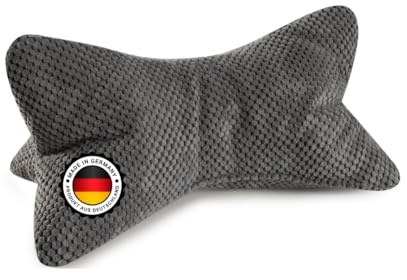 Bonvionn Ole Leseknochen ergonomische Form Nacken- oder Lendenstütze Flexible (Mittelgrau)