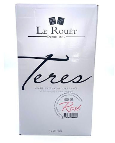 Chateau du rouet Teres rosé 10L - IGP Med - Vins de Provence