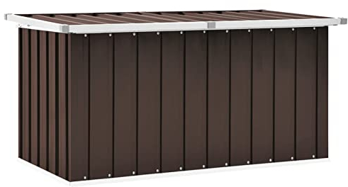 ShCuShan Gartenbox Braun 129 x 67 x 65 cm Massivholz Teak Garden Storage Auflagenbox Wasserdicht