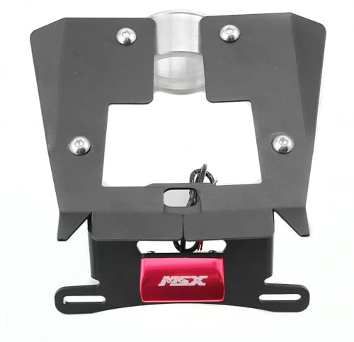 Motorcycle Tail Tidy For Honda MSX125/Grom/SF 2016-2020 Registration Number Licence Plate Holder Fender Eliminator Bracket Mount (Red)