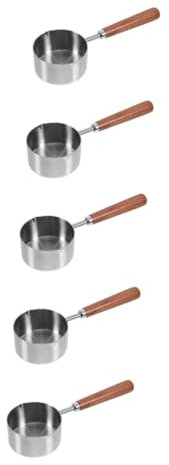 Yardwe 5pcs Dog Food Spoon Measuring Cup Mini Spoons Shot Measuring Cup Small Pet Food Spoon Portable Dog Food Spoon Scoop for Dog Food Cat Food Scale Spoon Cat Spoon Stainless Steel