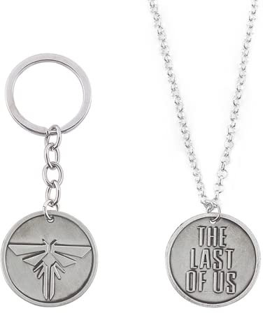 ESHINEDE 2 x Schlüsselanhänger Last Us mit Firefly-Logo, runder Schlüsselanhänger, S1, One size