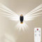 AoLa Eagle Lamp,Bald Eagle Wall Light,3D Tiere Wandleuchte,Led Kunstharz Wandleuchte,Tier Nachtlicht Wand,Harz-Tierstatue,Batteriebetriebene Nachtlicht,mit Fernbedienung,Moderne Wandkunst-Deko(Geier)