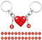 Porte-clés personnalisé, porte-clés en forme de cœur, joli porte-clés personnalisé en forme de brique, porte-clés en forme de cœur pour couple, ami, Saint-Valentin, Noël, anniversaire