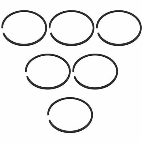 Set di 6 fasce elastiche for pistone da 38 mm x 1,5 mm for Husqvarna 36 136 137 141 142 235P 235R 232L 240RJ 240RBD, motosega, decespugliatore e tagliabordi.