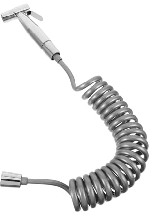 Operitacx Bidet Douchette Inox à Main pour Toilette et Évier Pulvérisateur Multiusage Éclaboussures Tuyau Extensible PU Nettoyage Hygiénique et Animaux Jet Haute Pression