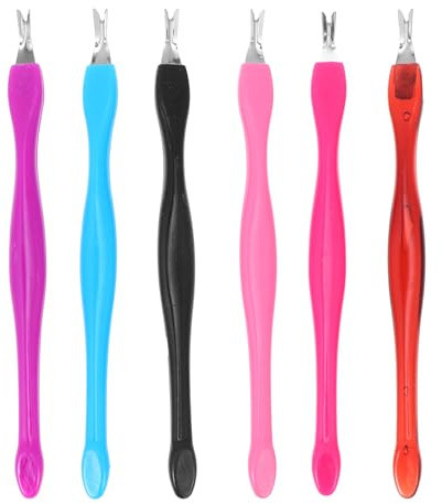 IWOWHERO Maniküre Dead Skin Forks aus Edelstahl und Langlebige Nagelhaut Entferner mit Rutschfestem Griff Leichtes Nagelpflege Werkzeug für Nagelkunst Zuhause und Profi salon