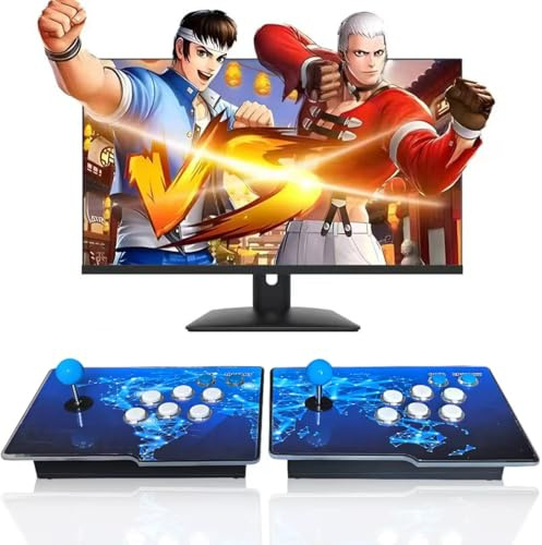 32000 in 1 Pandoras Box, console di gioco arcade retrò con due host separati per PC, proiettore e TV, giochi 3D, 1-4 giocatori, lista dei preferiti Categoria di gioco Salva/Cerca/Nascondi/Pausa (Split