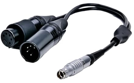 Aputure Sidus One DMX 2-Way Splitter Cable 5-pin DMX to 3-pin Push-Pull Adapter for The Sidus One and Storm 80c