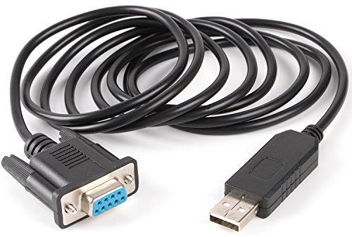 FTDI Chipset Cross Wired USB Serial DB9 FT232R USB RS232 Null Modem Cable Pc Control TV Cable (Null Modem (ordinateur portable avec USB communiquant avec PC de bureau (avec port DB9 COM)