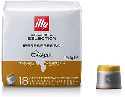 ILLY 18 capsules de café monoarabique Ethiopie