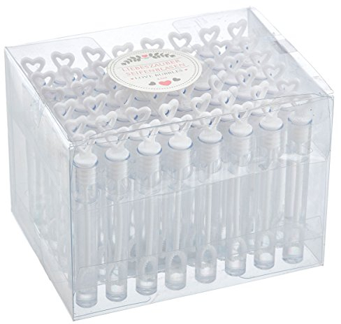 Liebeszauber - Packung mit 96 Seifenblasen mit Herz, Farbe Weiß, Stück, SZ-22488