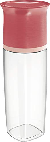 Maped PICNIK Adulte Bouteille d'Eau 500 ml Anti-Gouttes et Verre Capuchon - Compatible Lave-Vaisselle - Plastique Tritan Sans BPA - Rouge
