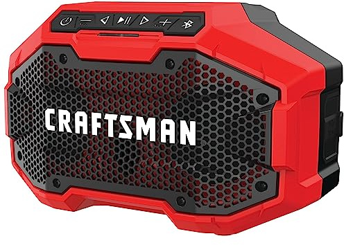 CRAFTSMAN V20 Wireless Portable Bluetooth Speaker, Tool Only (CMCR001B), Red