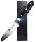 TUO Paring Knife 3.5 inch Small Kitchen Knife, German High Carbon Stainless Steel Vegetable Knife with Full Tang Pakkawood Handle-Black Hawk Series with Gift Box