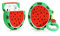 LEWOTE Silikon Niedliche Lustige Abdeckung Kompatibel mit Apple Airpods 1&2 [Obst & Lebensmittel Serie] (Wassermelone)