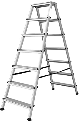 Escabeau pliant 2 x 7 marches double face