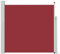 vidaXL Auvent Latéral Rétractable de Patio Store Latéral Brise-Vue Abri Soleil Jardin Terrasse Balcon Exterieur Résistant aux UV 170x300 cm Rouge